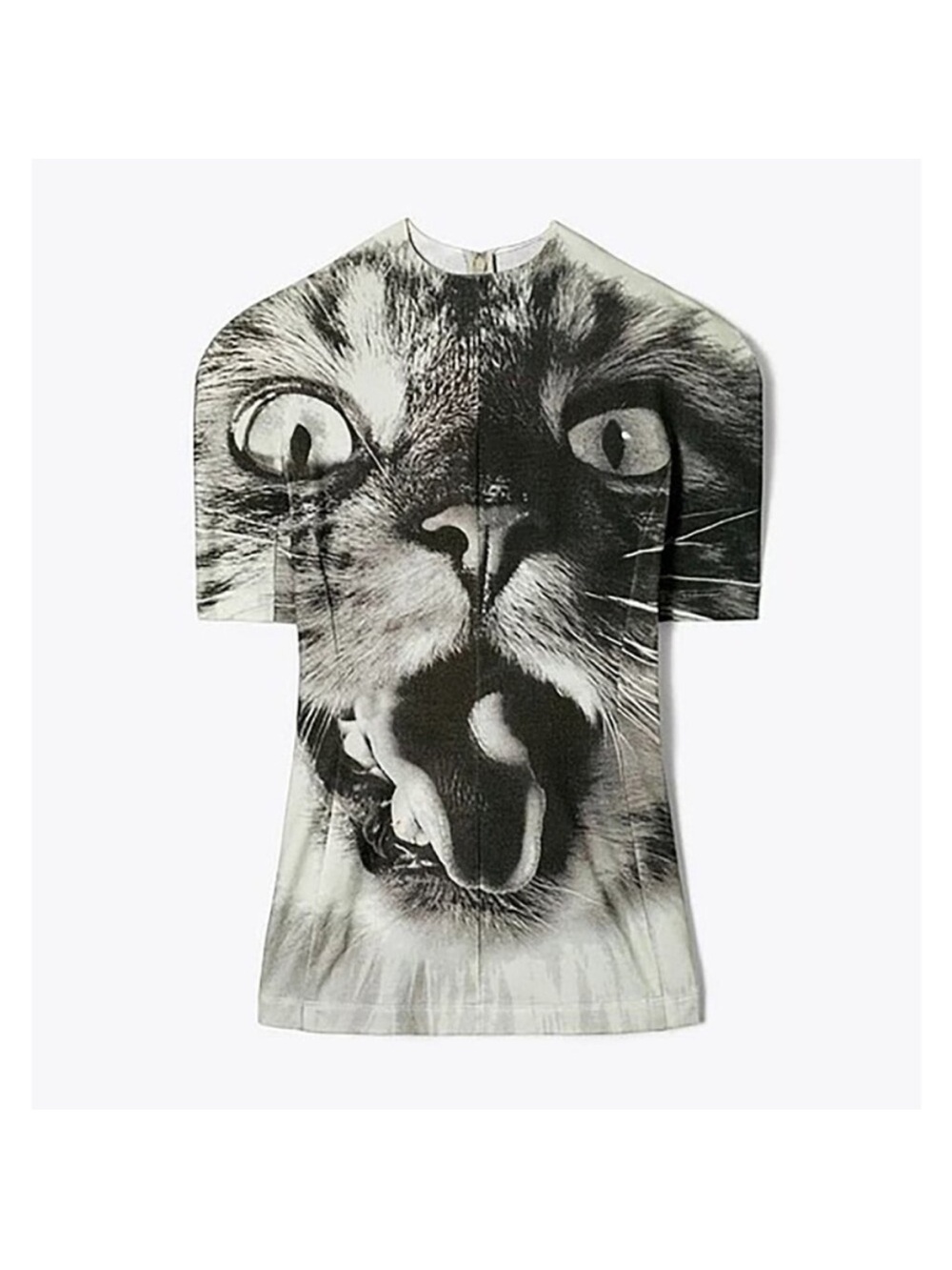 NWT Tory Burch Cat Printed T Shirt Tee Photo Animal Portrait Walter Schels
